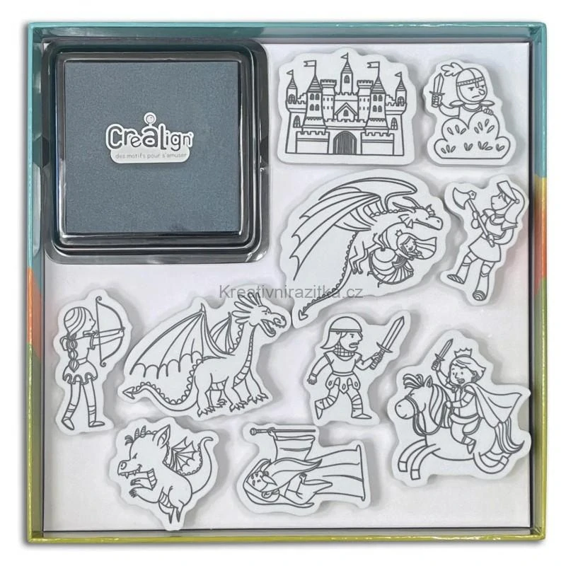 Crea Lign Kreativní set – Rytíři & Princezny, voskovky