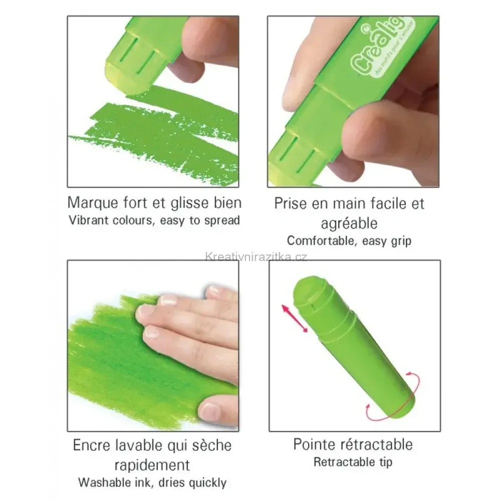 Crea Lign Jumbo voskovky pro děti 9ks
