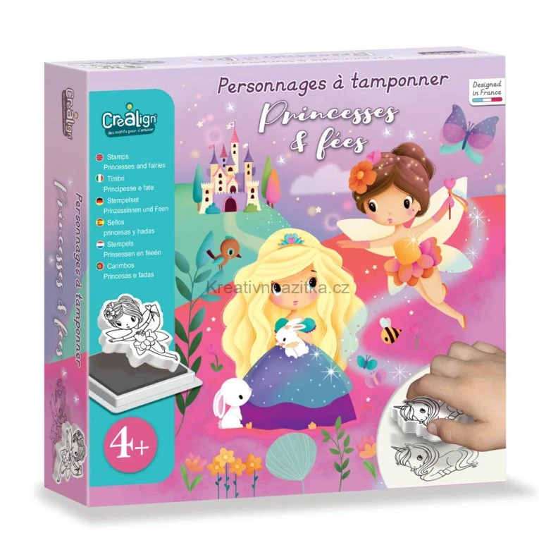 Crea Lign Kreativní set – Rytíři & Princezny, voskovky