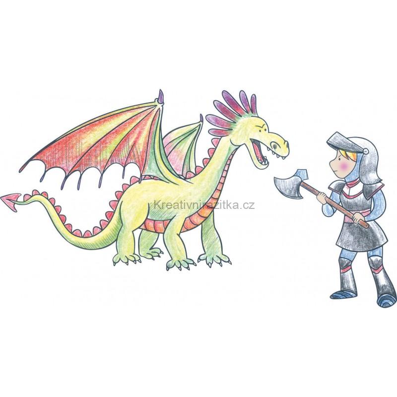 Crea Lign Razítka pro děti RYTÍŘI A DRACI