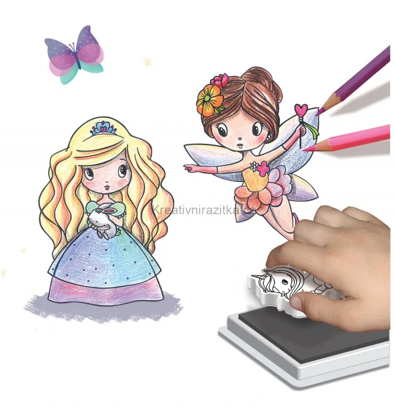 Crea Lign Kreativní set – Rytíři & Princezny, voskovky