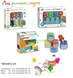 Crea Lign Kreativní výtvarný set - voskovky, štětce, barvy