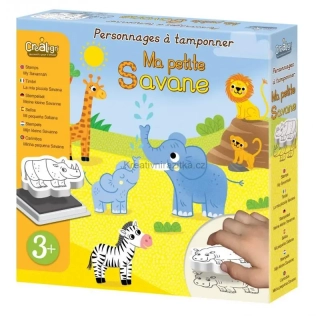 Crea Lign Pěnová razítka pro děti SAVANA